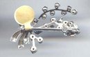 SALE Light Blue Rhinestone Pin