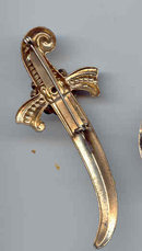 SALE Sword Pin Signed Large