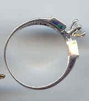 SALE Engagement Ring. Sterling