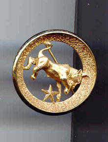 SALE Trifari Zodiac Pin Taurus