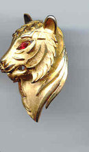 SALE Trifari Tiger Pin Gold tone