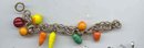 SALE Glass Fruit Vintage Bracelet