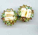 SALE Signed Vendome Glass Earring
