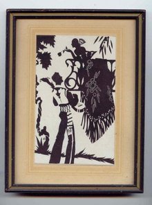 SALE Romantic Silhouette of a couple
