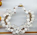 SALE Vintage Glass multi beaded Bracelet