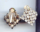 SALE Fabulous Clip on Rhinestone Earrings