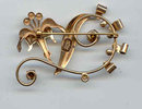 SALE Enzell Sterling Retro Rhinestone Pin