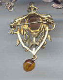 SALE vintage Looking Pin with Glass Stones