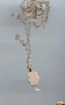 SALE Tiny Sterling Flower chain and pendant
