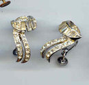 SALE Elegant Vintage Coro Rhinestone Earrings