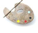 SALE Artist Palette Sterling Silver