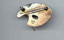 SALE Artist Palette Sterling Silver