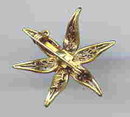 SALE 6 Pointed Star filigree With Cultured
