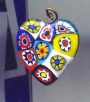SALE Heart Pendant Glass miliforli