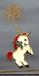 SALE Unicorn pendant by Wallace Co