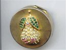 SALE Cute Rhinestone Pear on top Pill box