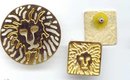 SALE Elegant Leo Lion Pin and Earrings