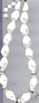 SALE Milk Glass Necklace