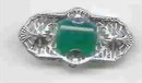 SALE Green Filigree Pin Vintage