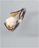 SALE Gold Filled Rose Coral Ring