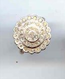 SALE Rhinestone Sterling Ring Vintage