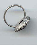SALE Rhinestone Sterling Ring Vintage