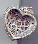 SALE Garnet stone Heart Pendant with