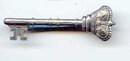 SALE Vintage Sterling crown key Pin