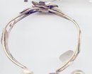 Gold Filled Bracelet with flower / Rhinestone