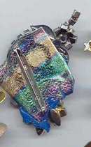 SALE Huge Rhinestone Brooch with cameo