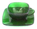Green cup And Saucer