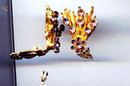 Purple Falling star Earrings