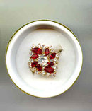 Wow a Red and White Dinner Ring