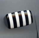 60's Black and White Lucite Ring