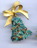 Christmas Bow With Hanging Bell mylu