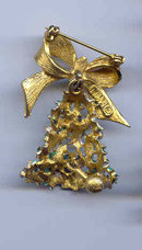 Christmas Bow With Hanging Bell mylu