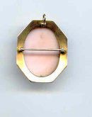 14kt Vintage Cameo Pin