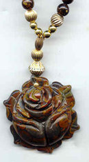 Stone and Coral with 14kt finding and