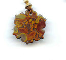 Stone and Coral with 14kt finding and
