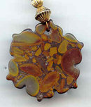 Stone and Coral with 14kt finding and