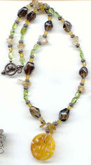 Jade and preious gem stones Necklace