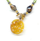 Jade and preious gem stones Necklace