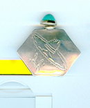 Sterling Silver Bottle with Turquoise top