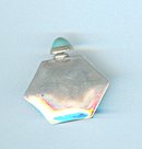 Sterling Silver Bottle with Turquoise top