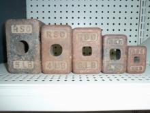 Rare set of RSC steel weights