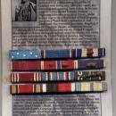 Audie Murphy Ribbon Bar On Descriptive Framable Backing