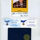John Finn, Medal of Honor, Hand Signed Photo Plus Other Items