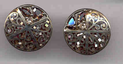 Pierced Gold Swirl Earrings