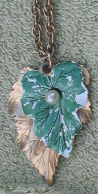 Leaf Necklace Earring Set