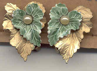 Leaf Necklace Earring Set
